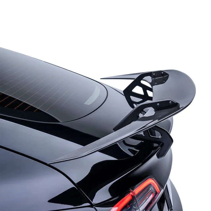 Tesla Model 3 Pre-Preg Carbon Fibre AT-S Swan Neck Rear Wing by Adro (2017+) - Image 2