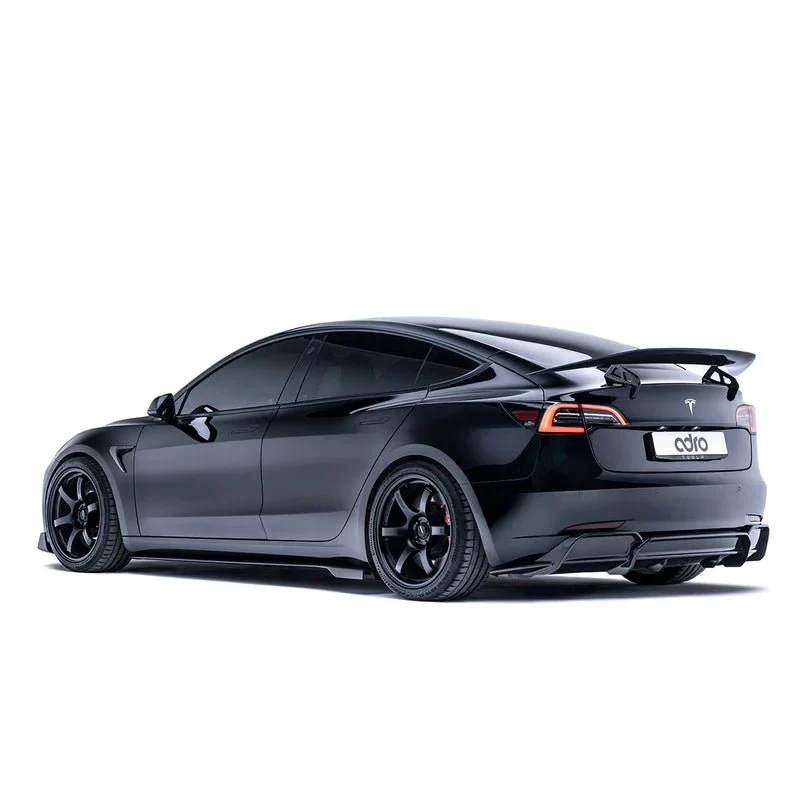 Tesla Model 3 Pre-Preg Carbon Fibre AT-S Swan Neck Rear Wing by Adro (2017+) - Image 5