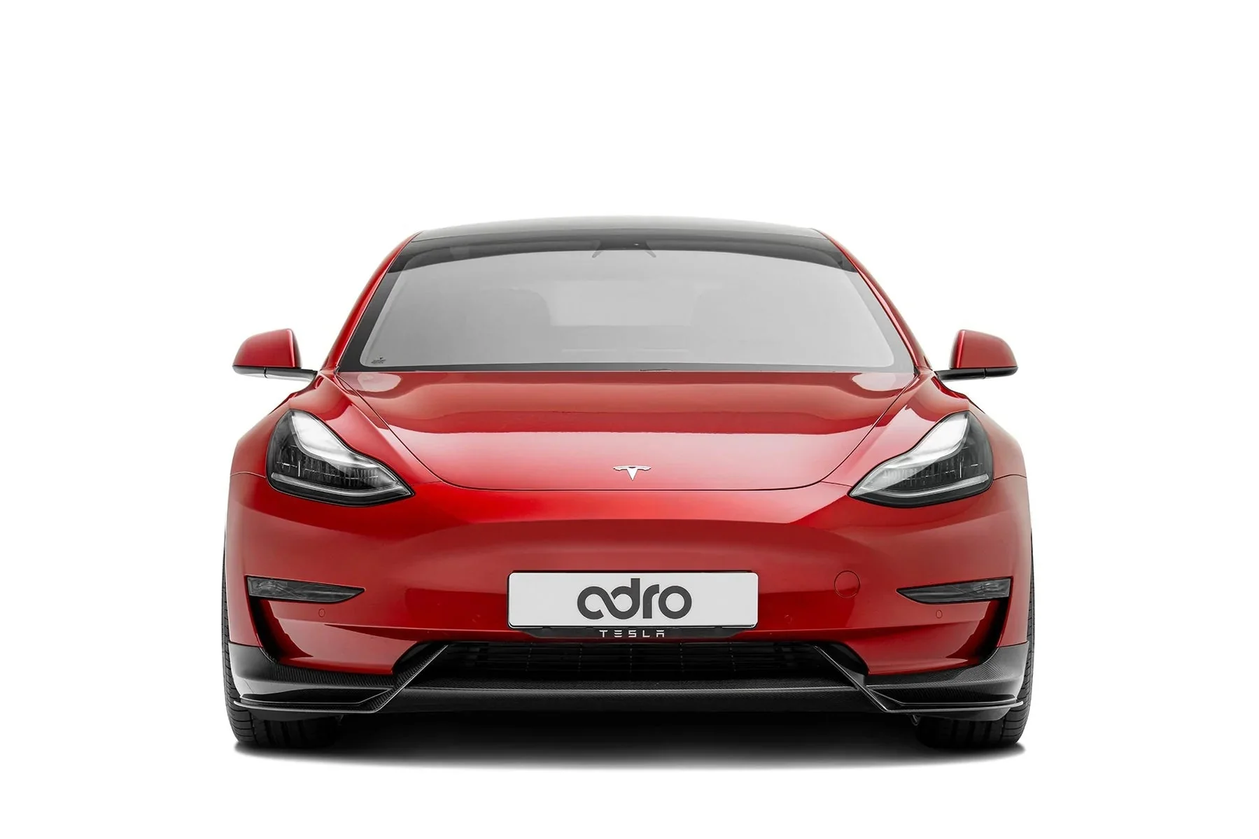 Tesla Model 3 Pre-Preg Carbon Fibre Front Splitter by Adro (2017+) - Image 3