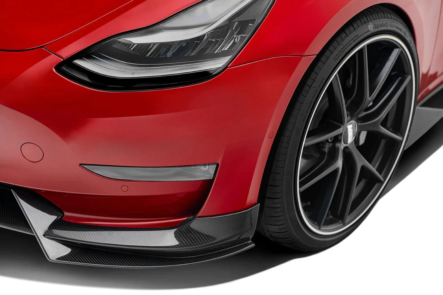 Tesla Model 3 Pre-Preg Carbon Fibre Front Splitter by Adro (2017+) - Image 6