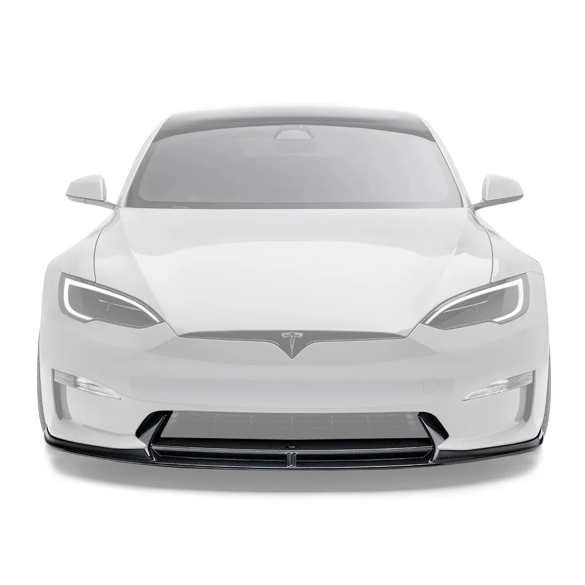 Tesla Model S Plaid Facelift II Pre-Preg Carbon Fibre Front Lip by Adro (2021+)
