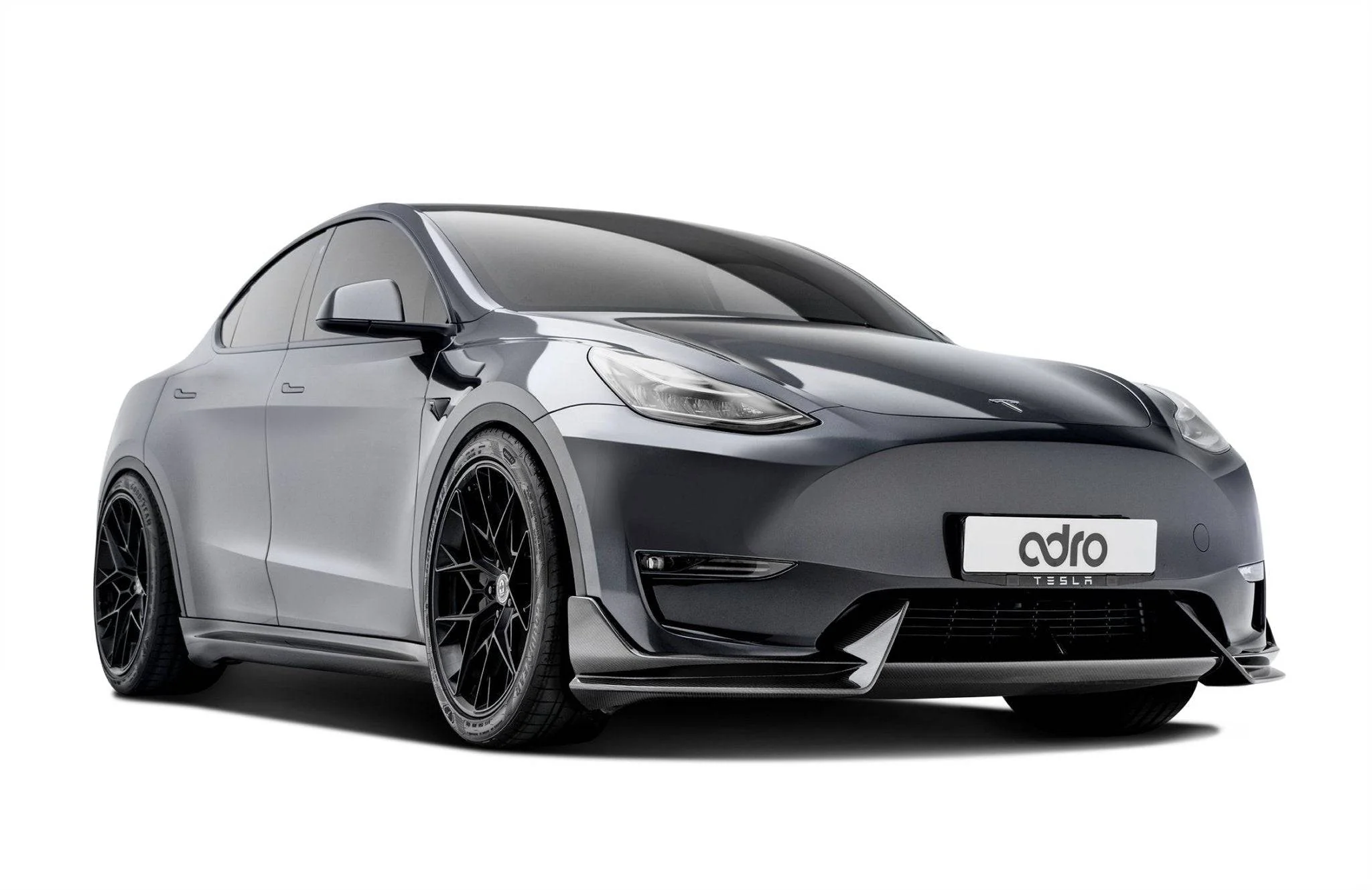 Tesla Model Y Pre-Preg Carbon Fibre Front Splitter by Adro (2020+) - Image 4