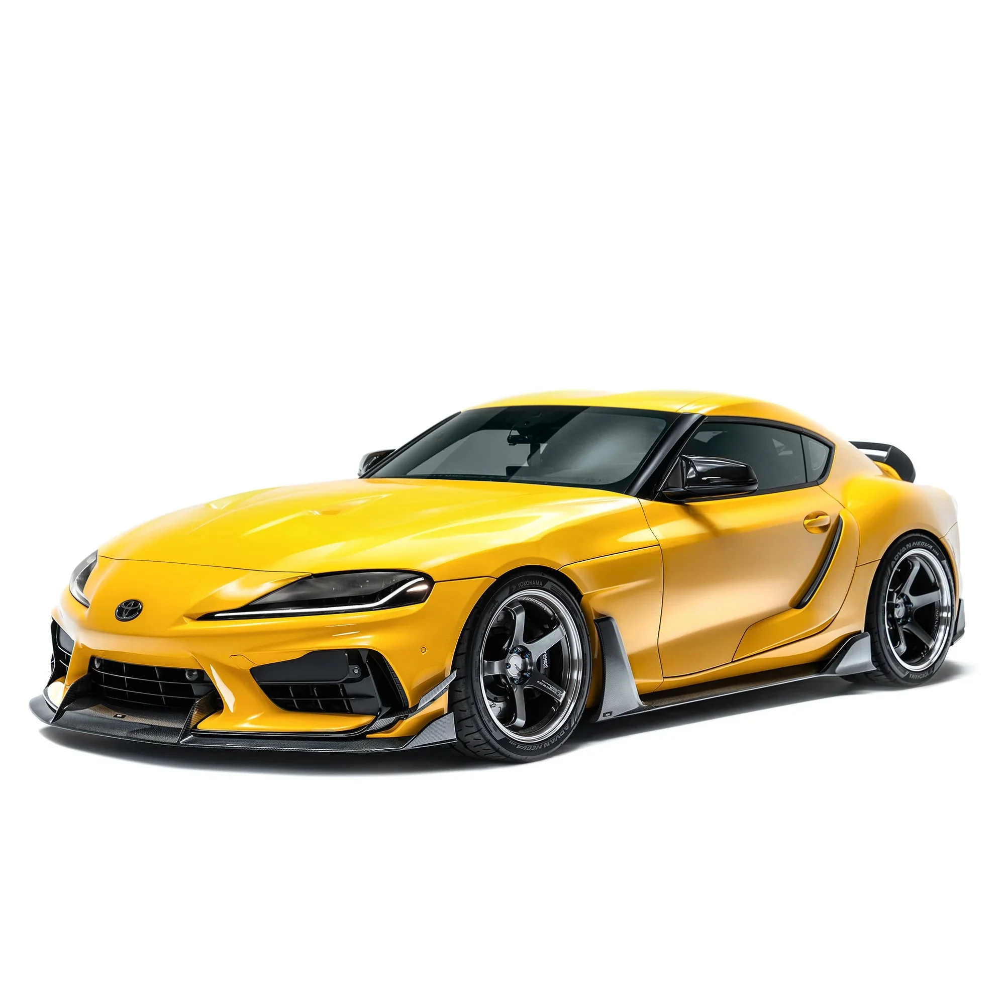 Toyota GR Supra A90 Mk5 Carbon Fibre V2 Front Splitter for ADRO Front Bumper - Image 4