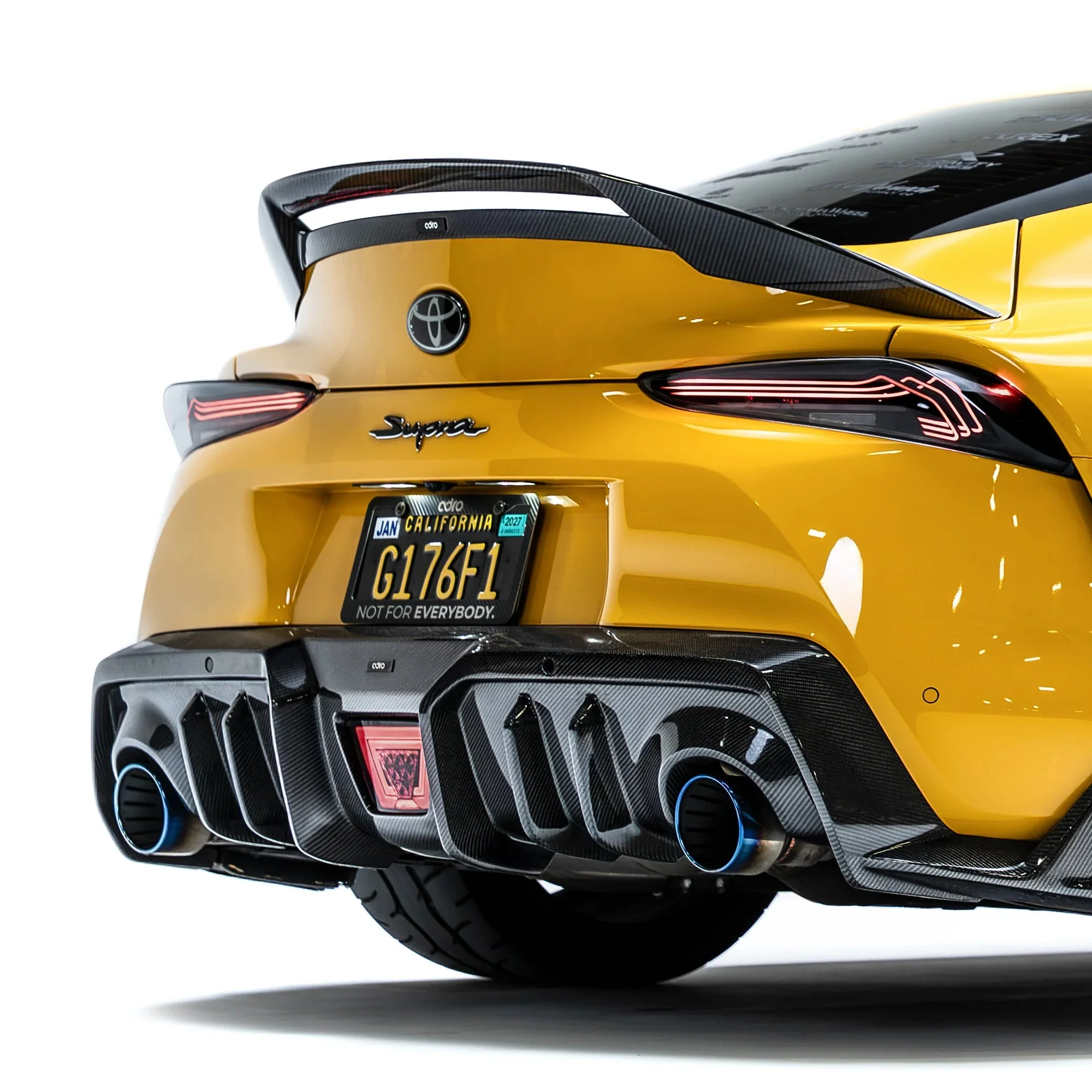 Toyota GR Supra A90 Mk5 Pre-Preg Carbon Fibre Rear Lip Spoiler (2019+) - Image 2