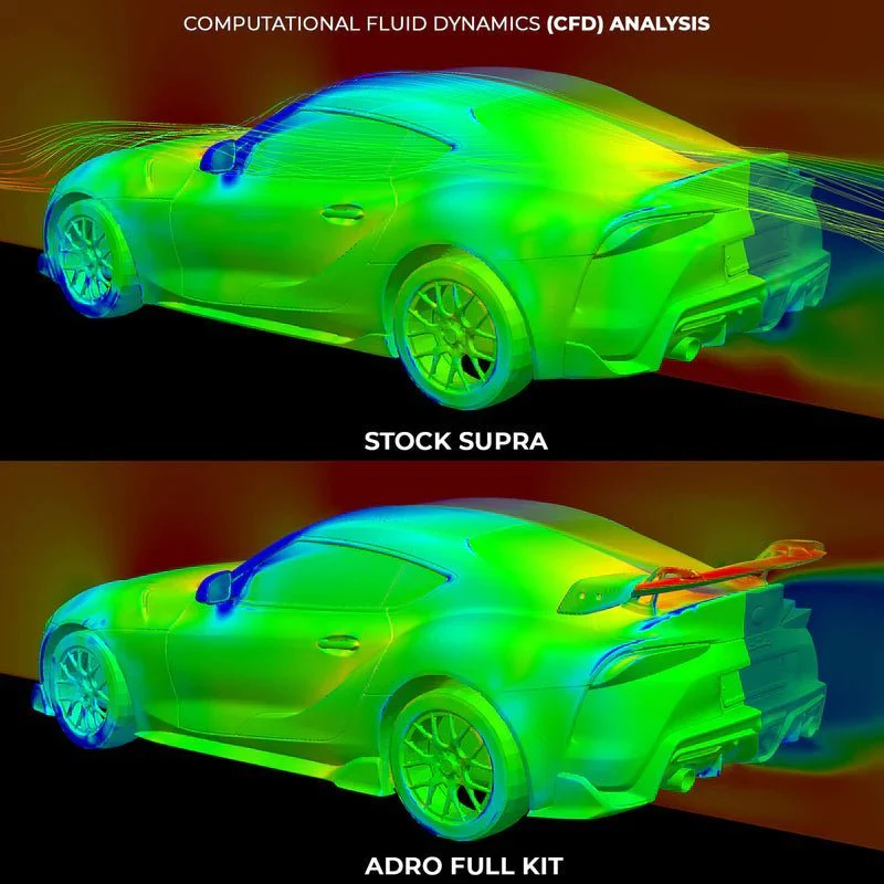 Toyota GR Supra A90 Mk5 Pre-Preg Carbon Fibre Swan Neck AT-R2 Rear Wing by Adro (2019+) - Image 13