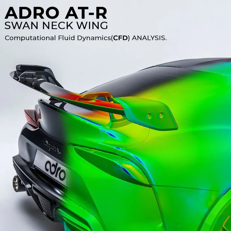 Toyota GR Supra A90 Mk5 Pre-Preg Carbon Fibre Swan Neck AT-R2 Rear Wing by Adro (2019+) - Image 14