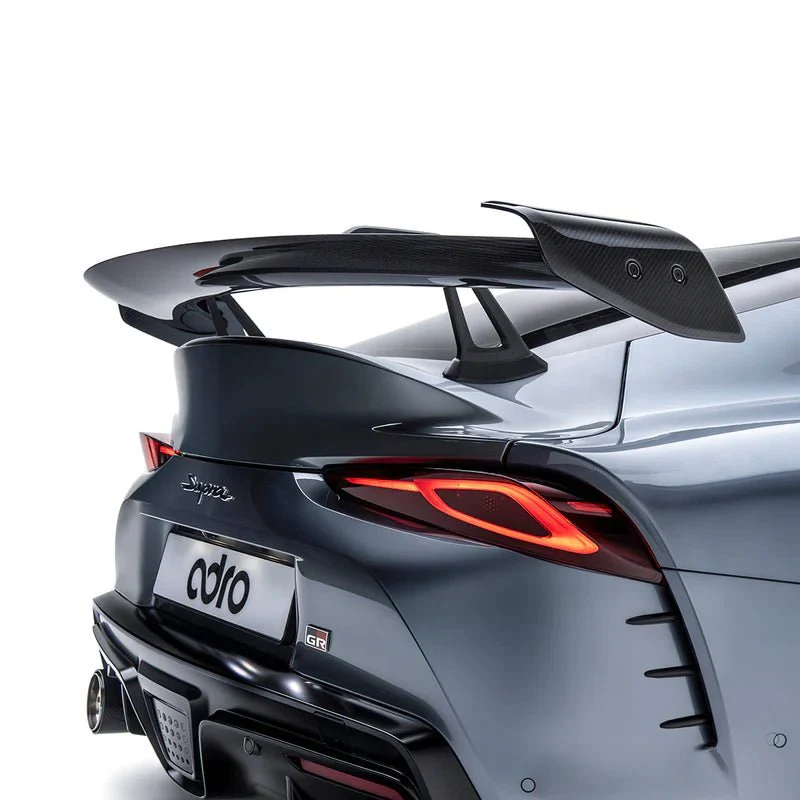 Toyota GR Supra A90 Mk5 Pre-Preg Carbon Fibre Swan Neck AT-R2 Rear Wing by Adro (2019+) - Image 6