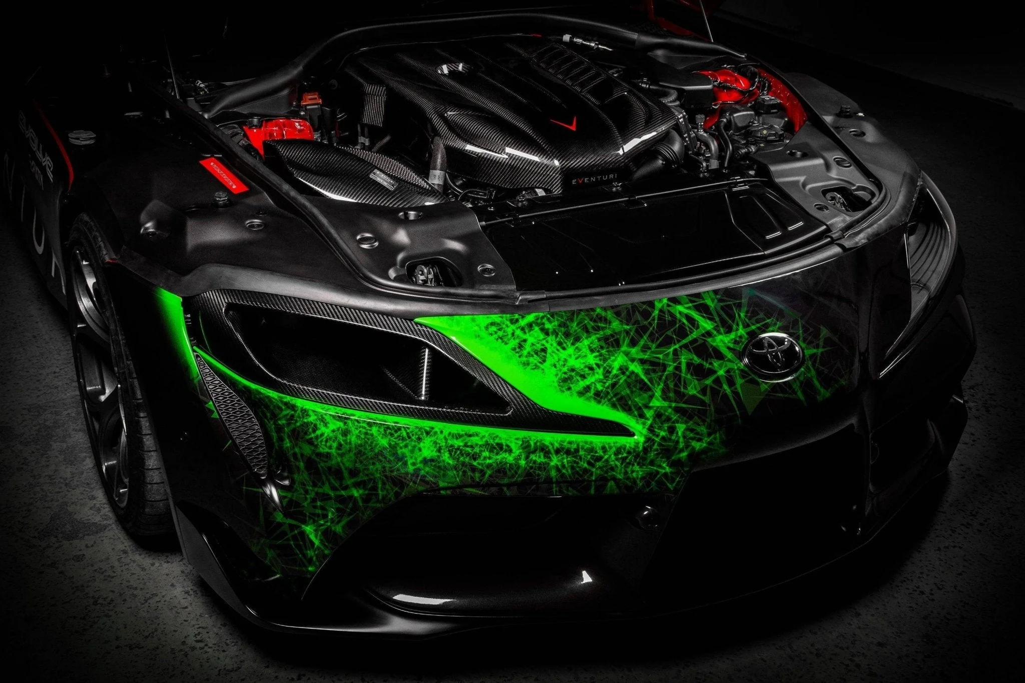 Toyota GR Supra Mk5 Eventuri Carbon Fibre Headlight Race Duct - Image 4
