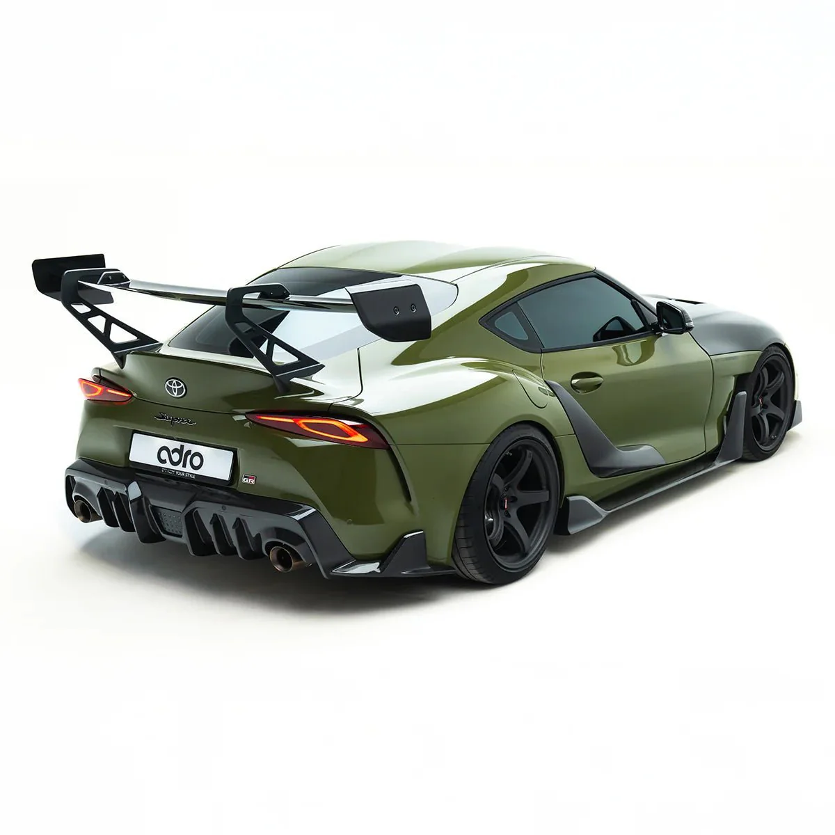 Toyota GR Supra Mk5 Pre-Preg Carbon Fibre AT-P1 Swan Neck Rear Wing by Adro (2019+) - Image 5