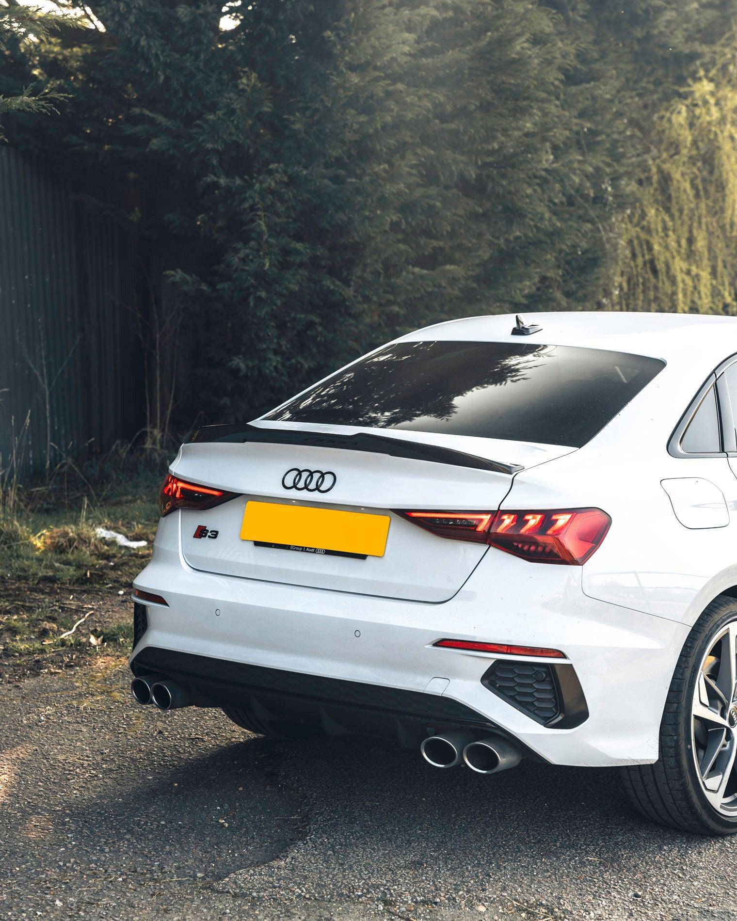 Audi A3, S3 & RS3 Pre-preg Carbon Fibre Ducktail Rear Spoiler by FORM (2020+) - Image 2