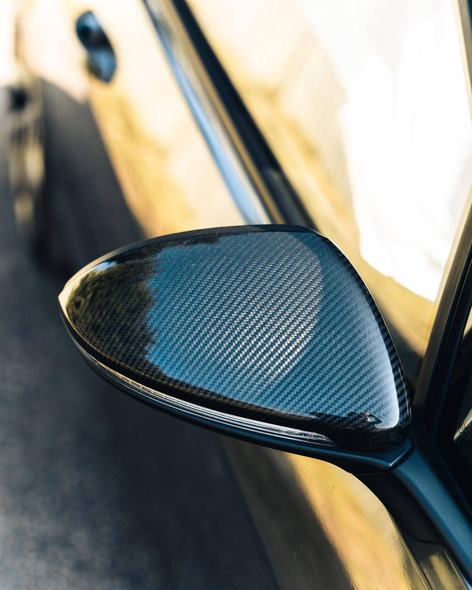 VW Golf, Golf GTI & Golf R Mk7 / Mk7.5 Pre-Preg Carbon Fibre Wing Mirror Covers by FORM (2013-2020) - Image 2