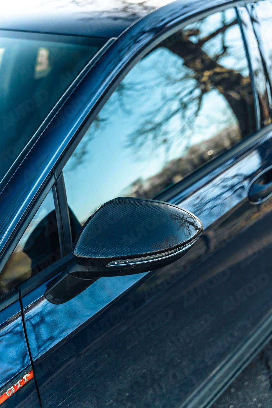 VW Golf / Golf GTI / Golf R Mk8 & Mk8.5 Carbon Fibre Wing Mirror Covers by FORM (2019+) - Image 2