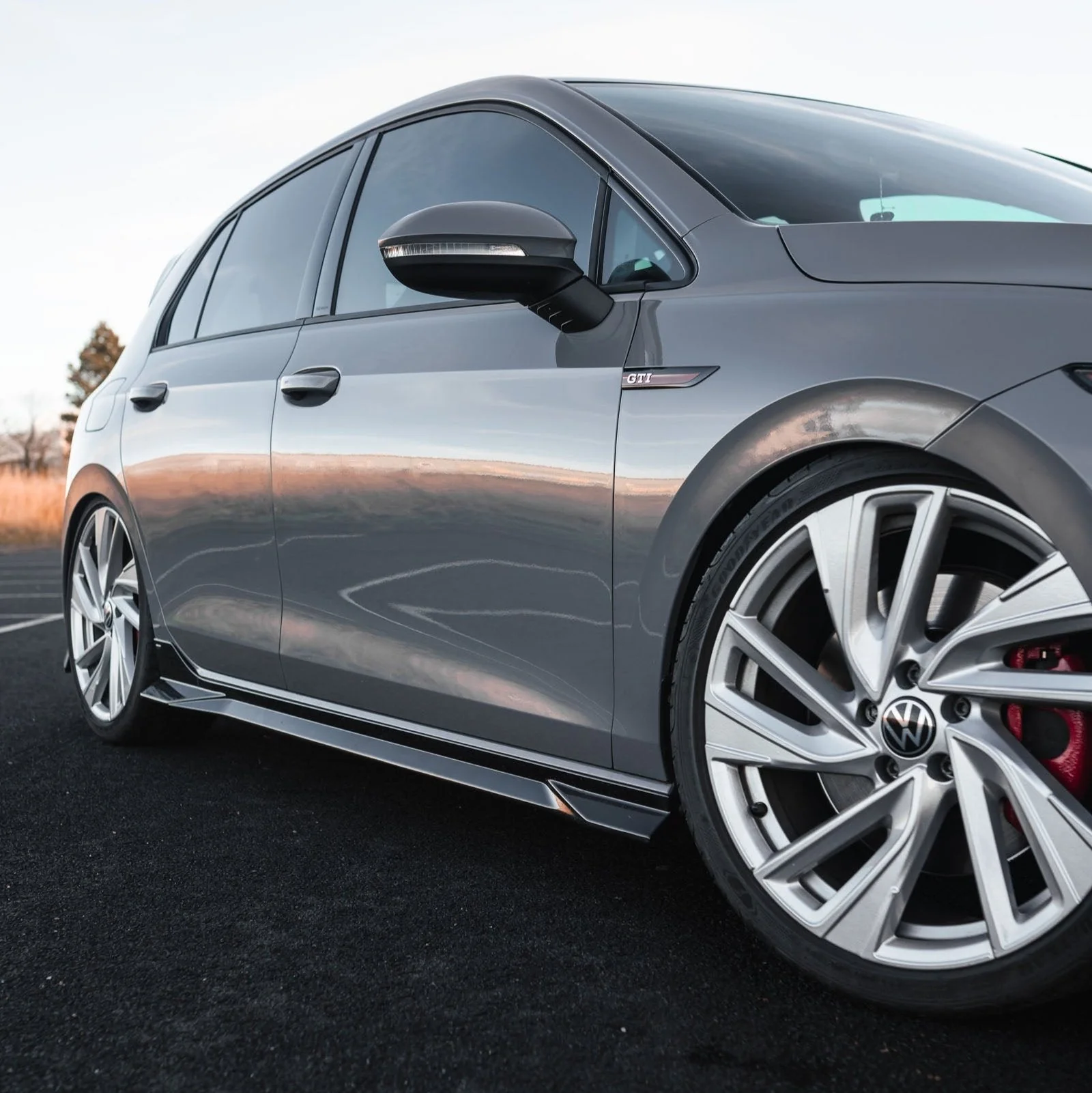 VW Golf / Golf GTI / Golf R Mk8 & Mk8.5 EVO-1 Gloss Black Side Skirts by ZAERO (2020+) - Image 12