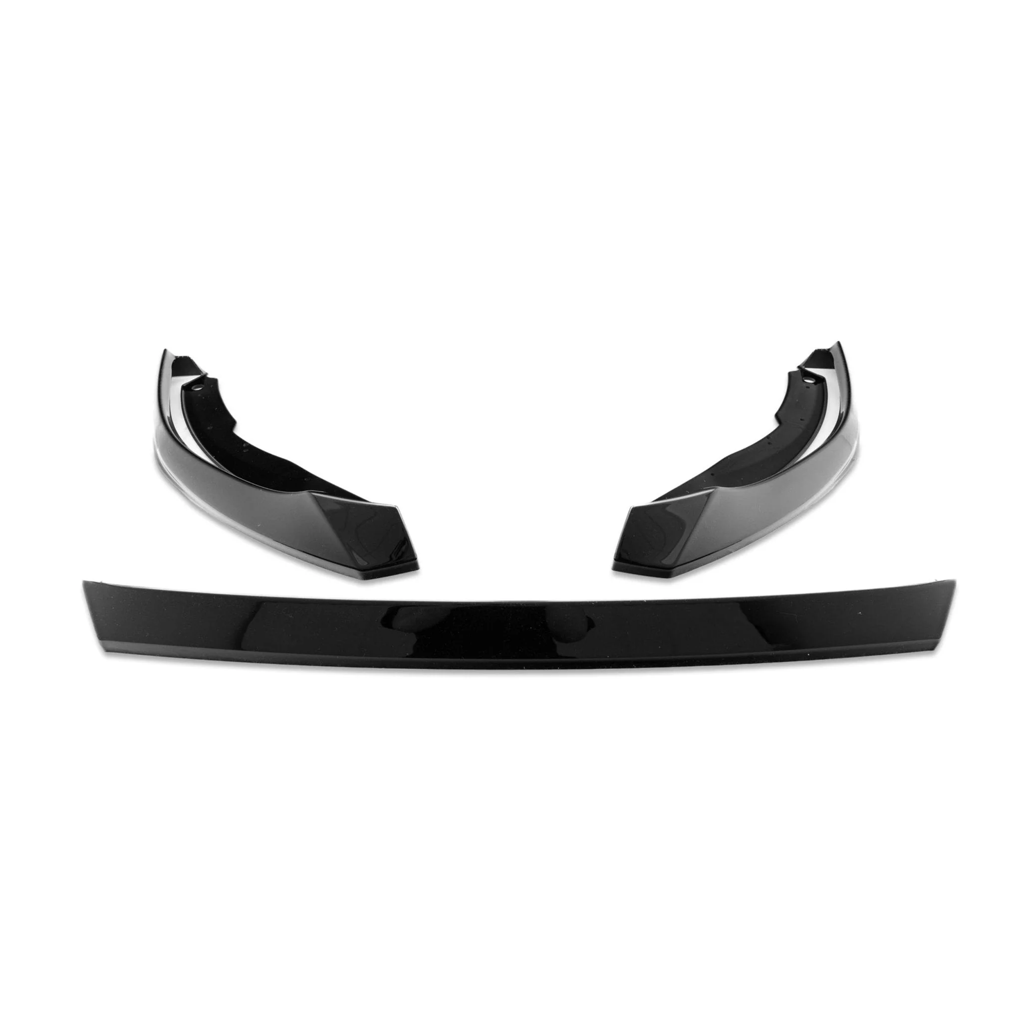 VW Golf GTI Clubsport Mk8 EVO-1 Gloss Black Front Splitter by ZAERO (2020-2024) - Image 8