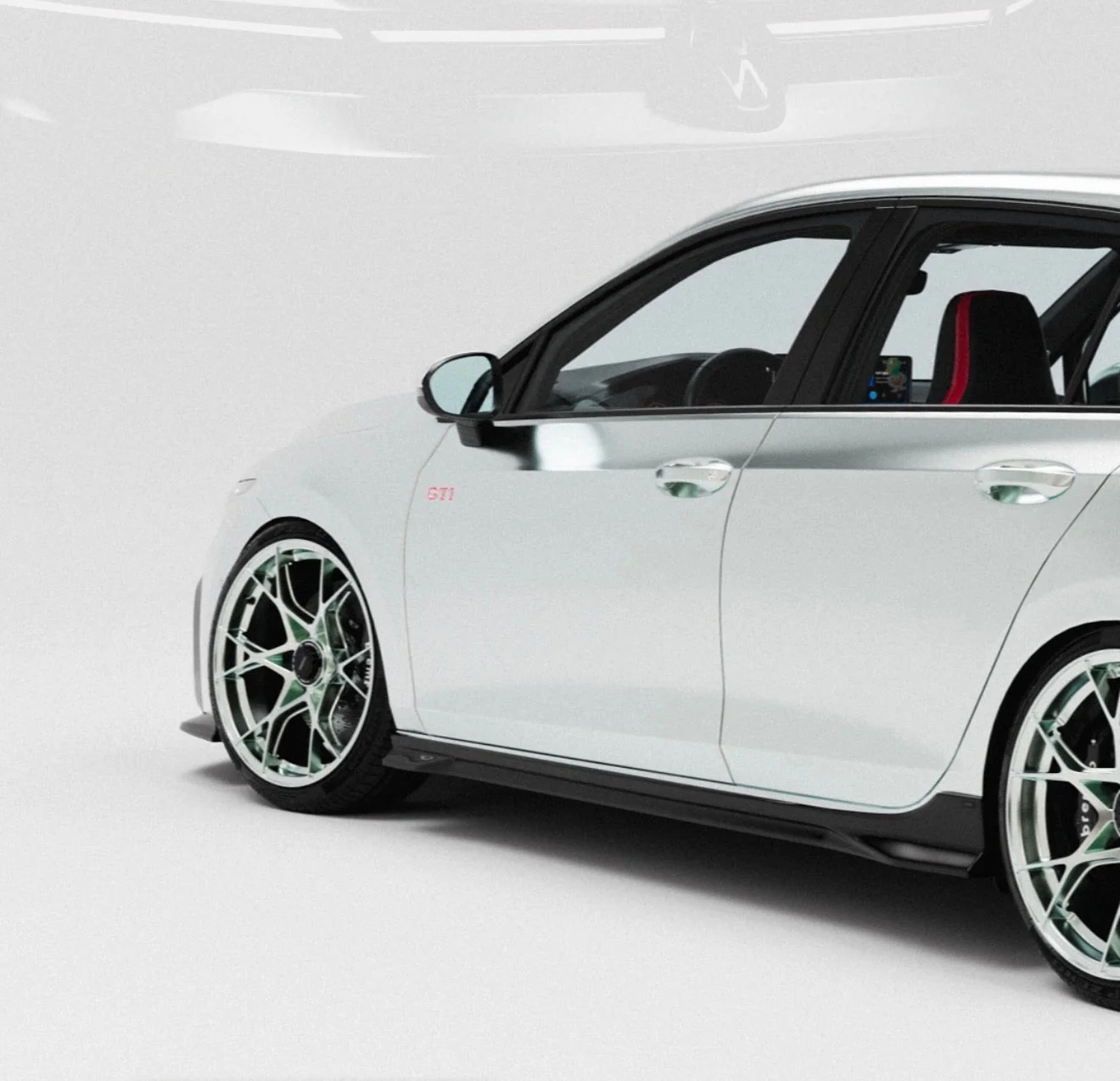 VW Golf GTI Mk8.5 EVO-1 Gloss Black Body Kit by ZAERO (2024+) - Image 7