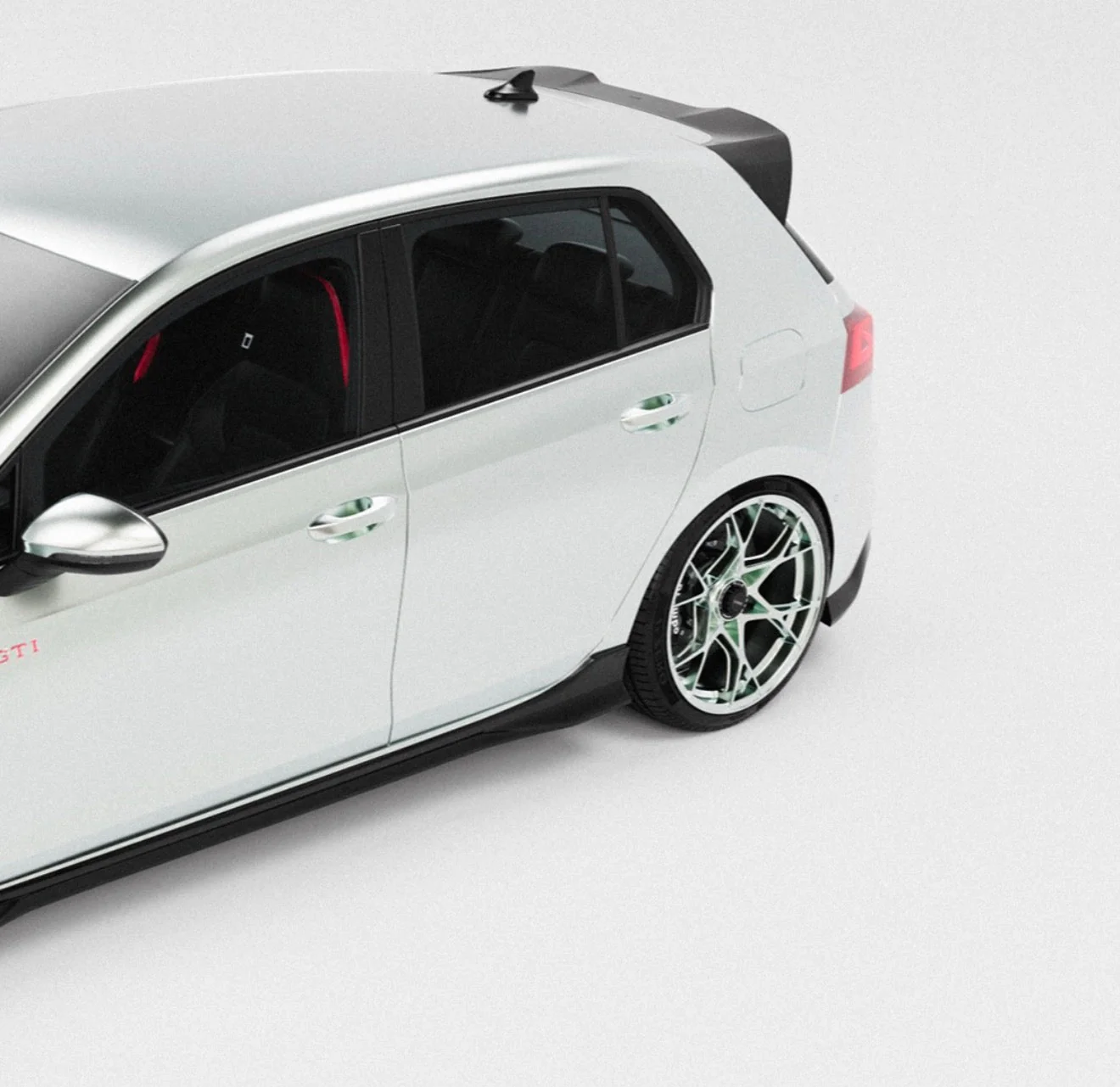 VW Golf GTI Mk8.5 EVO-1 Gloss Black Body Kit by ZAERO (2024+) - Image 8