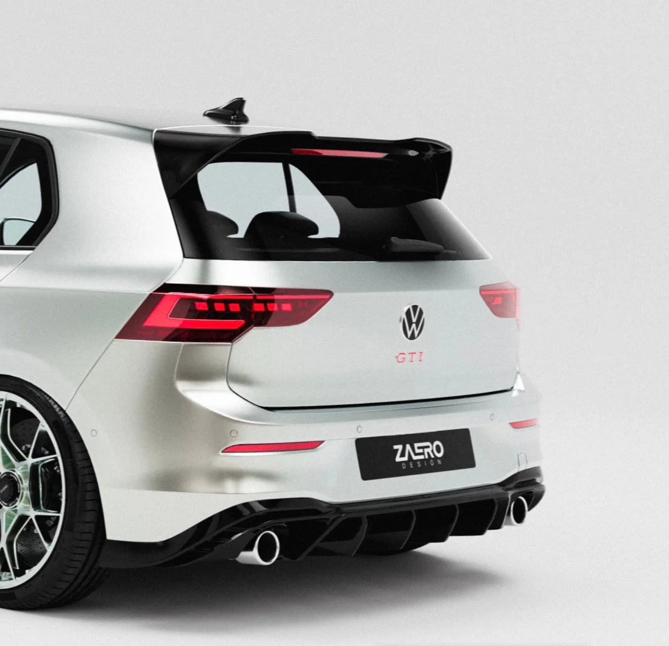 VW Golf GTI Mk8.5 EVO-1 Gloss Black Body Kit by ZAERO (2024+) - Image 9