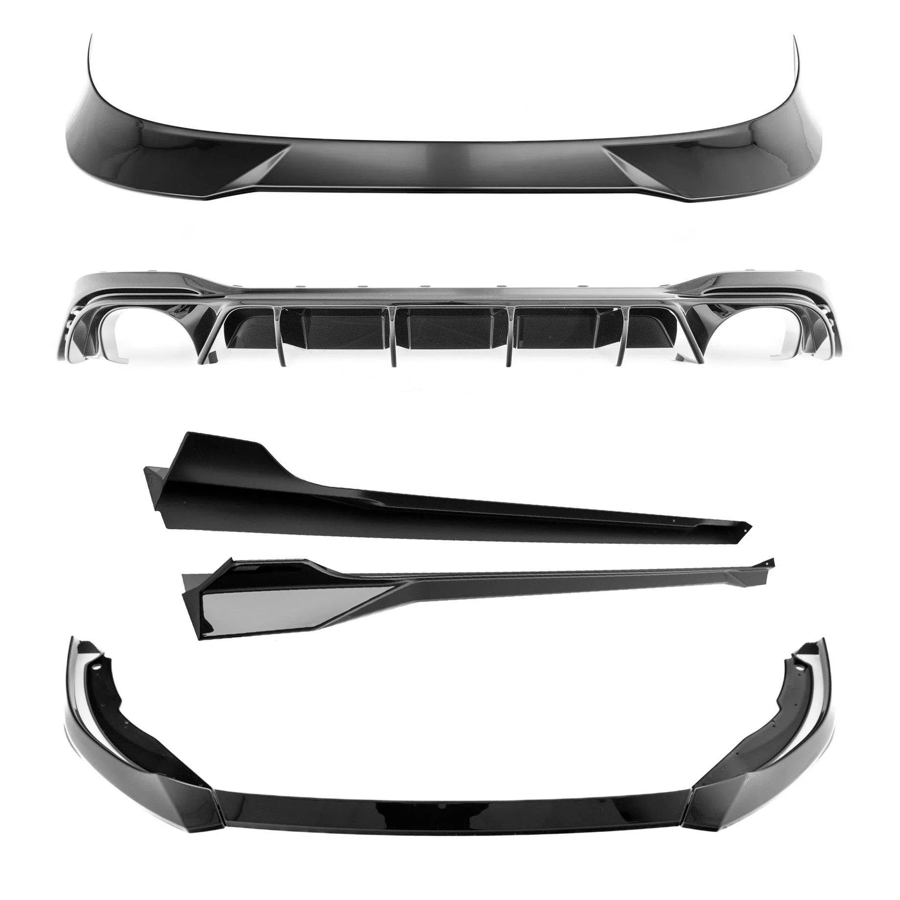 VW Golf GTI Mk8 Clubsport Gloss Black Body Kit by ZAERO (2020-2024)