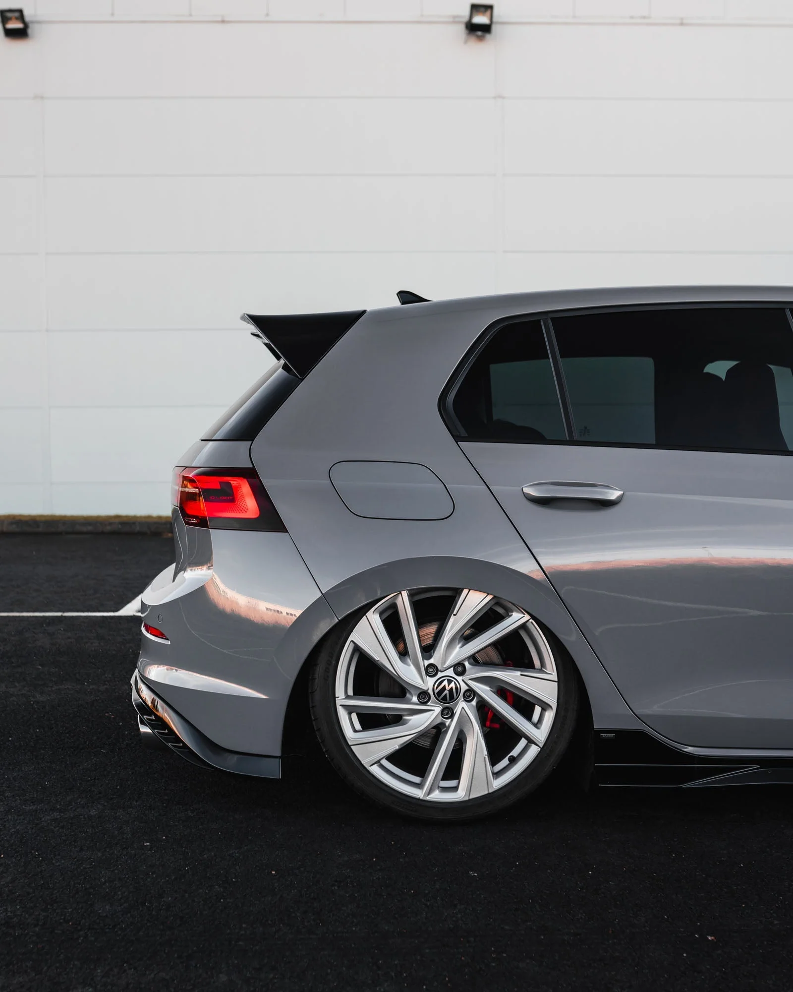 VW Golf GTI Mk8 & Mk8.5 EVO-1 Gloss Black Rear Diffuser by ZAERO (2020+) - Image 5