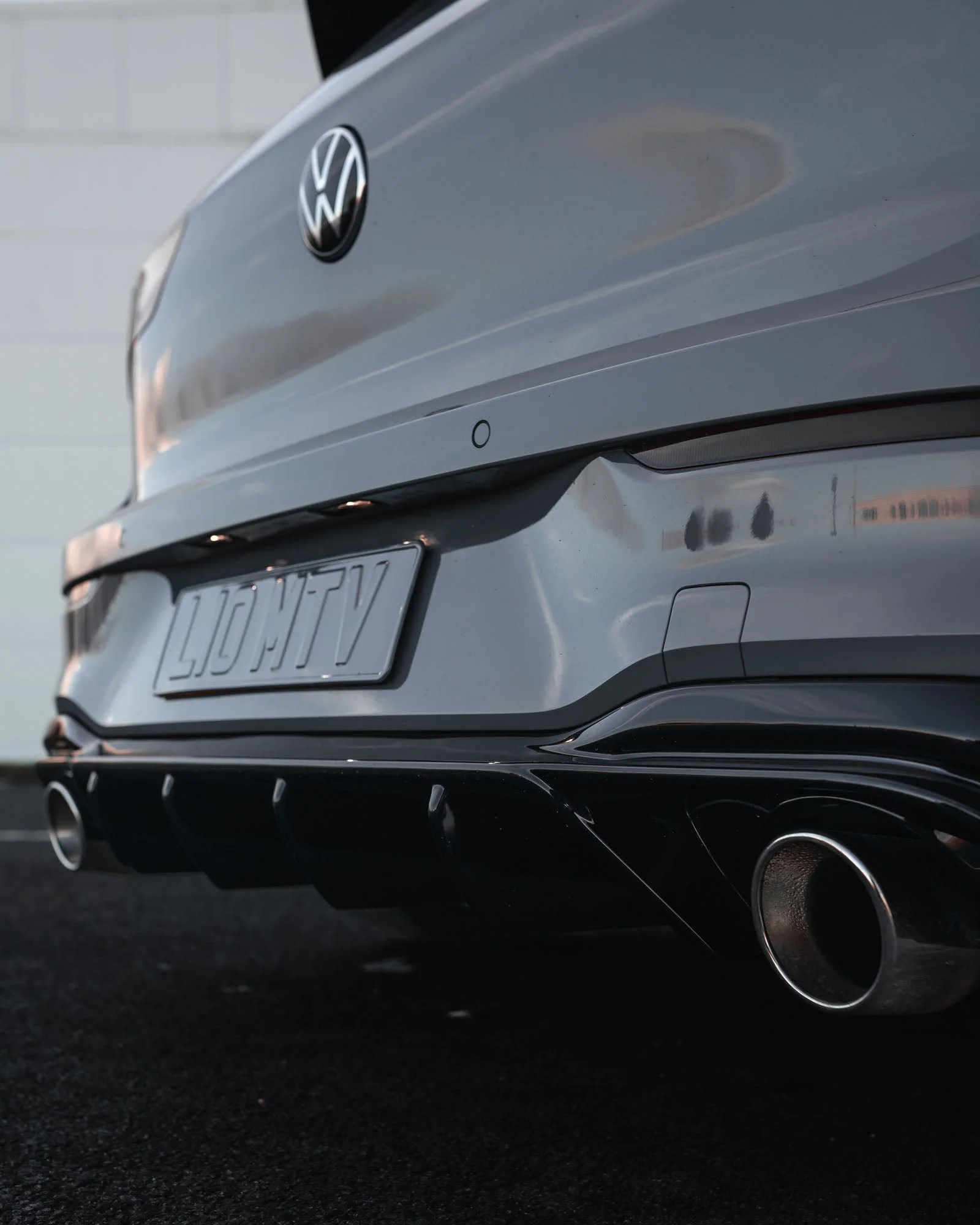 VW Golf GTI Mk8 & Mk8.5 EVO-1 Gloss Black Rear Diffuser by ZAERO (2020+) - Image 6