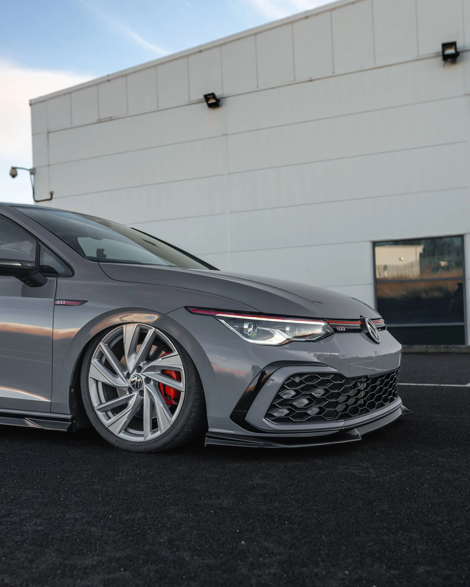 VW Golf GTI, R-Line, GTE & GTD Mk8 EVO-1 Gloss Black Front Splitter by ZAERO (2020-2024) - Image 5