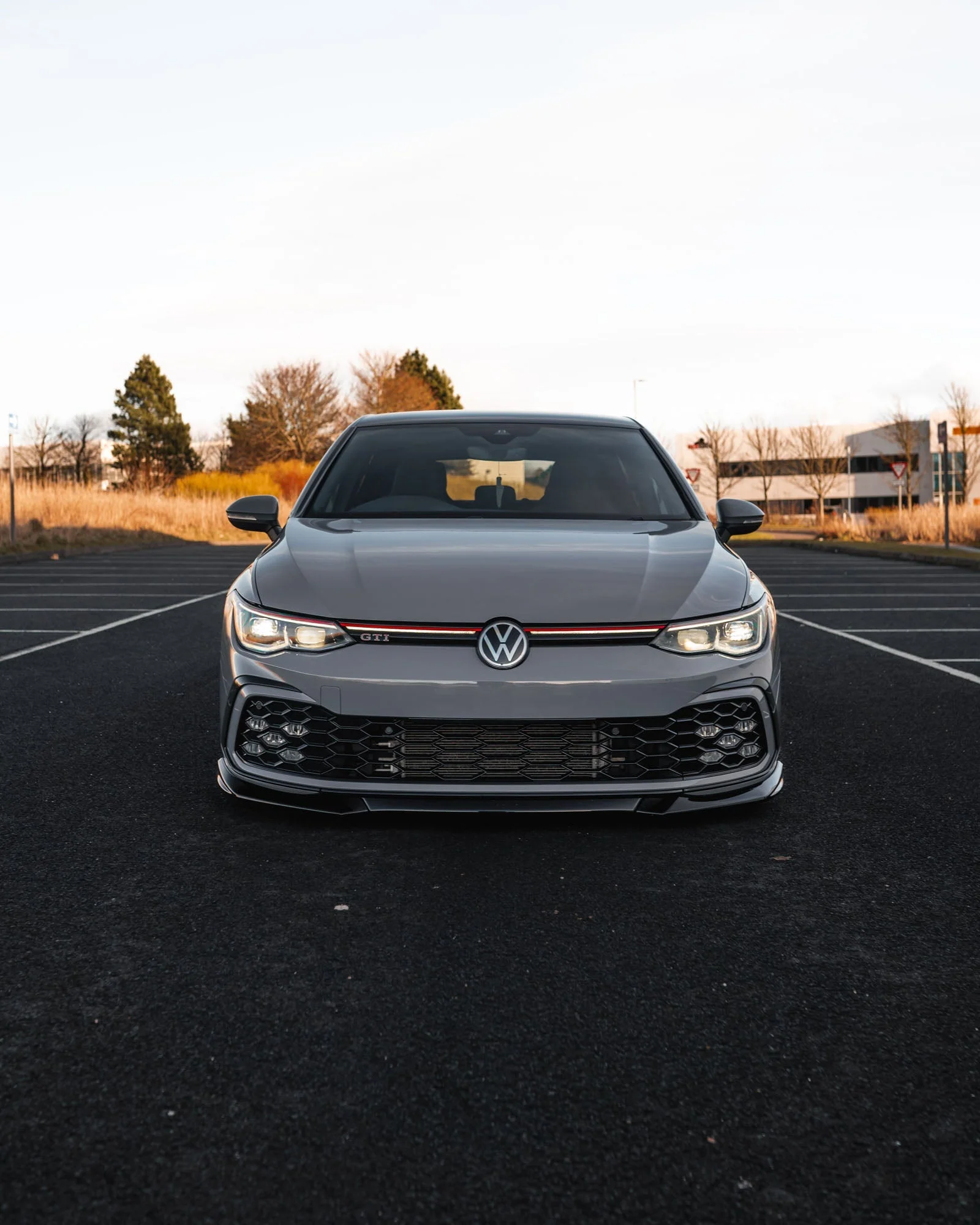 VW Golf GTI, R-Line, GTE & GTD Mk8 EVO-1 Gloss Black Front Splitter by ZAERO (2020-2024) - Image 6