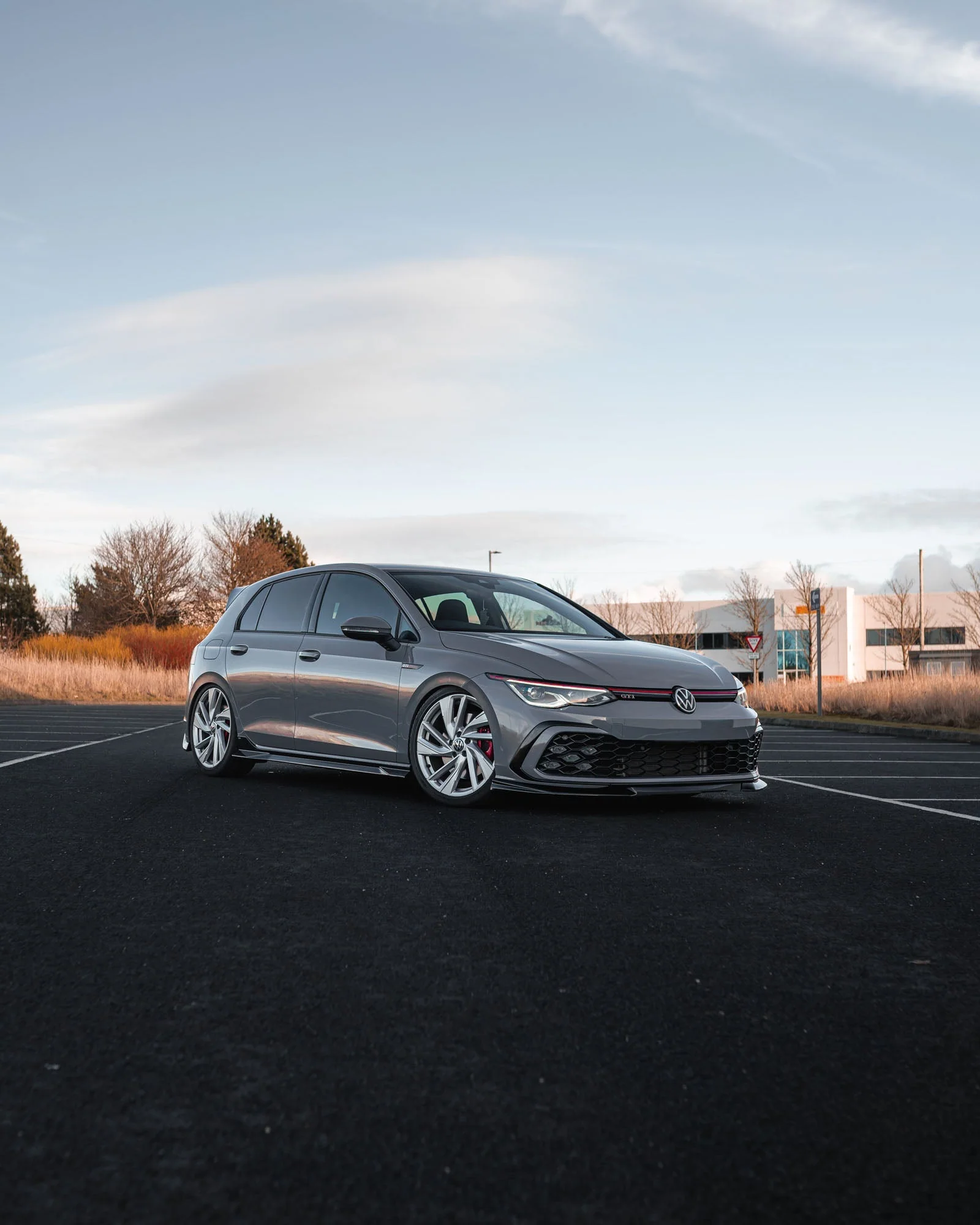 VW Golf GTI, R-Line, GTE & GTD Mk8 EVO-1 Gloss Black Front Splitter by ZAERO (2020-2024) - Image 7