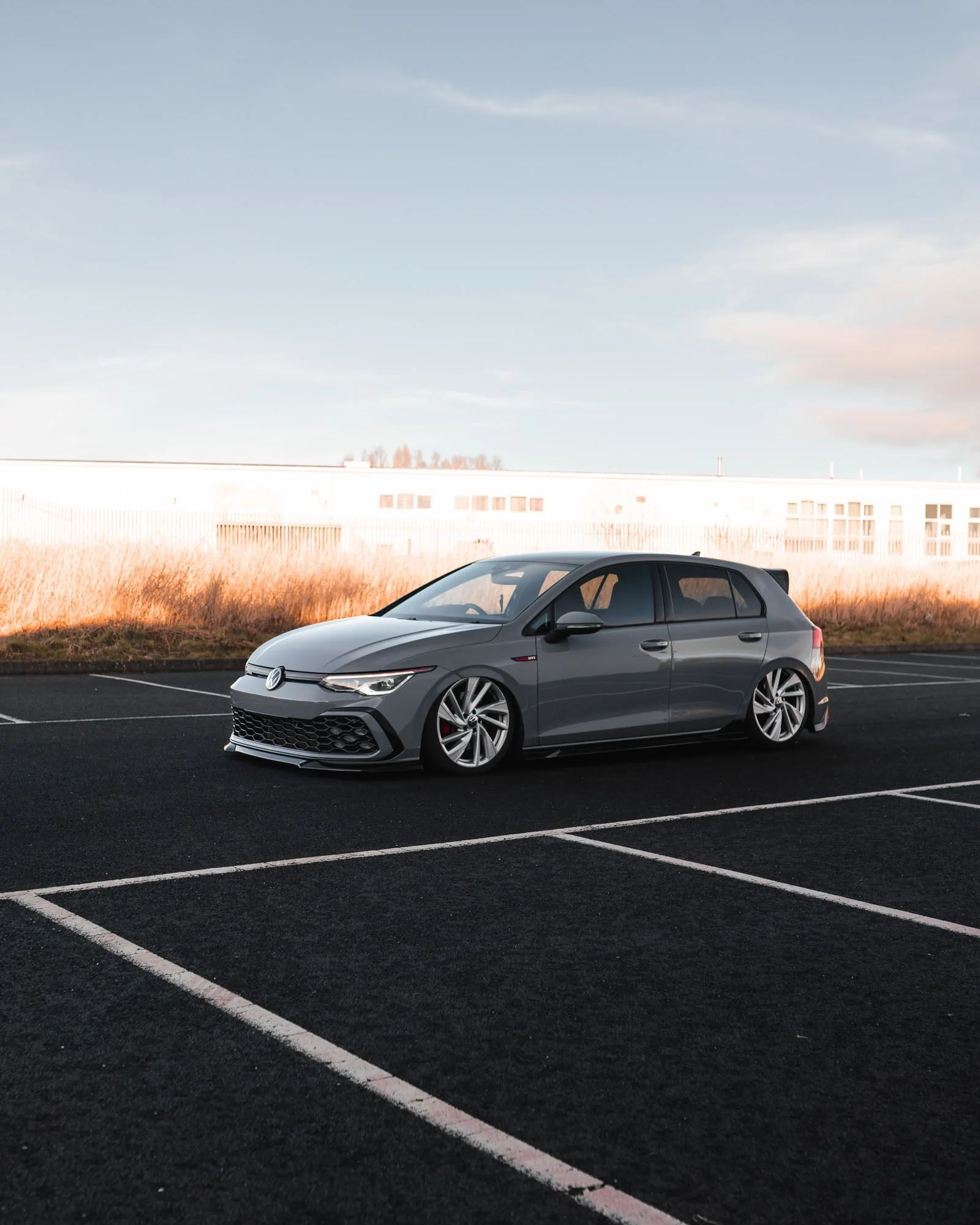 VW Golf GTI, R-Line, GTE & GTD Mk8 EVO-1 Gloss Black Front Splitter by ZAERO (2020-2024) - Image 8