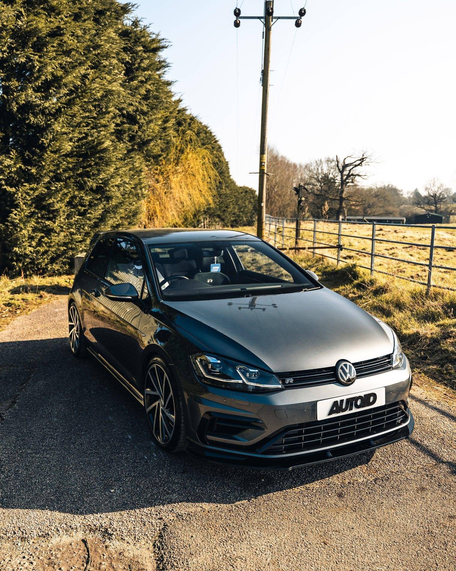 VW Golf R Mk7.5 EVO-1 Gloss Black Front Splitter by ZAERO (2017-2020) - Image 13