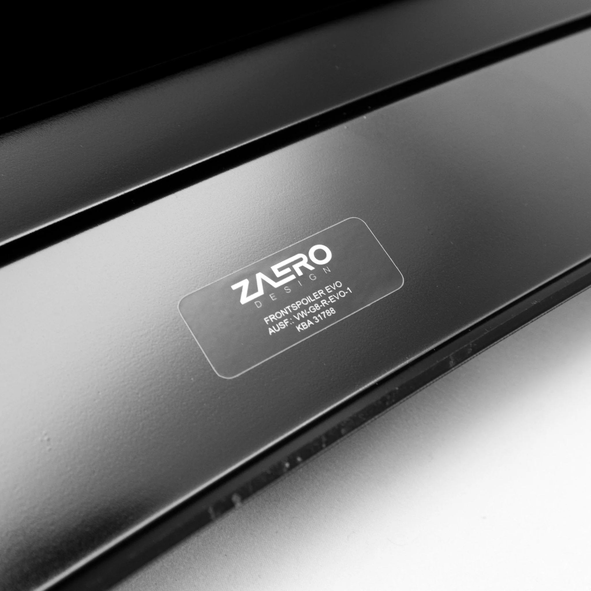 VW Golf R Mk8 EVO-1 Gloss Black Front Splitter by ZAERO (2020-2024) - Image 12