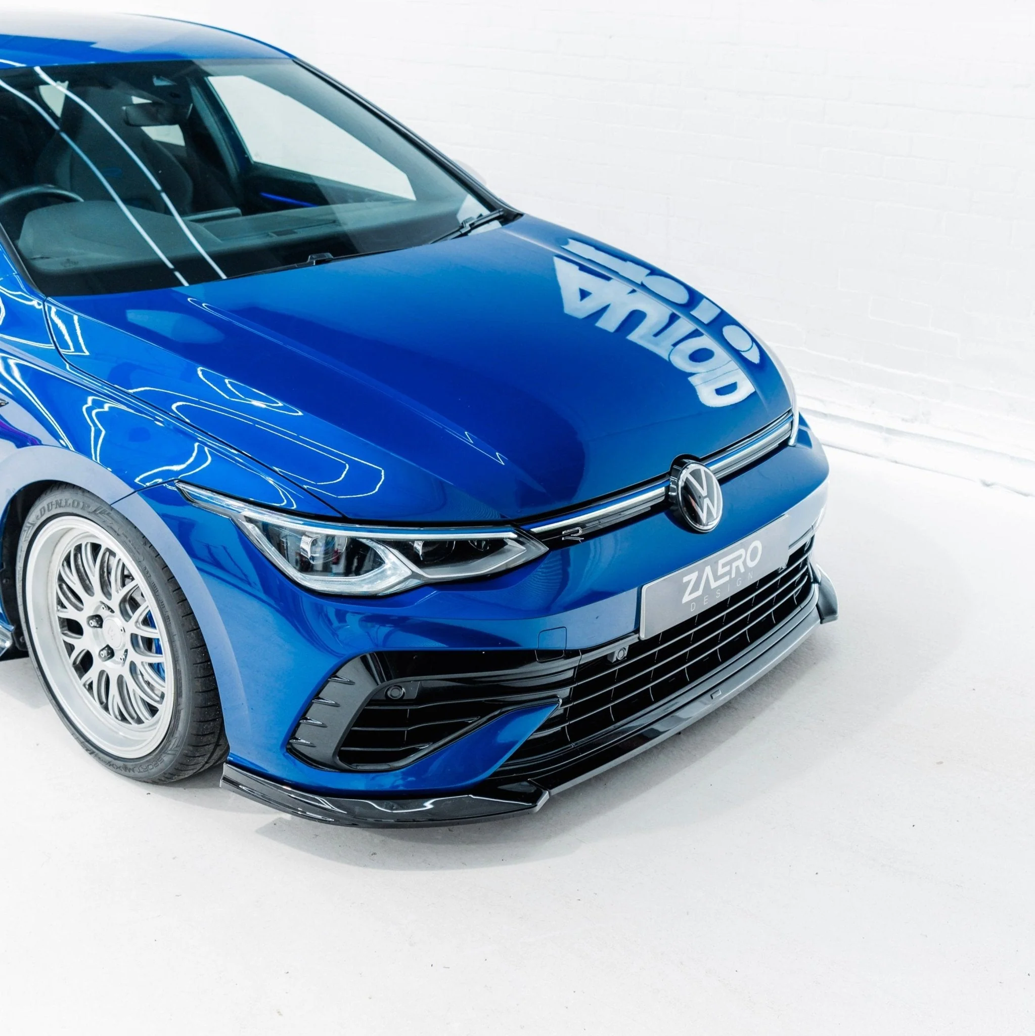VW Golf R Mk8 EVO-1 Gloss Black Front Splitter by ZAERO (2020-2024) - Image 2