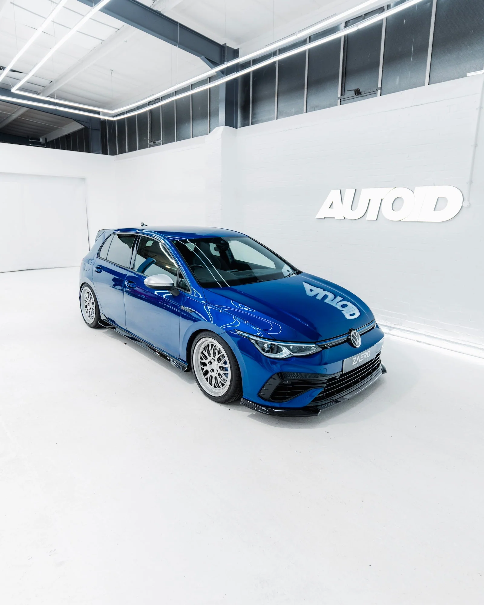 VW Golf R Mk8 EVO-1 Gloss Black Front Splitter by ZAERO (2020-2024) - Image 5