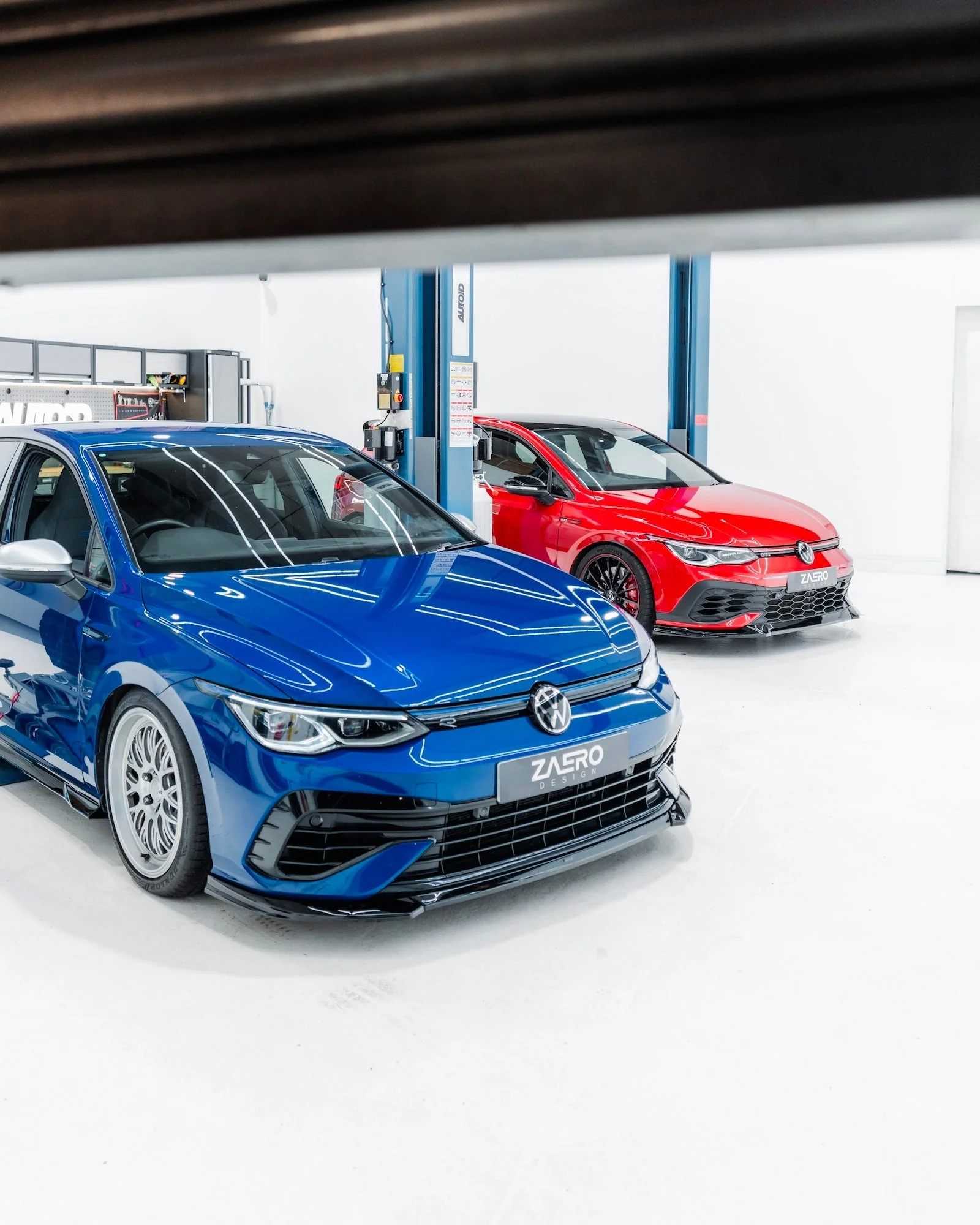 VW Golf R Mk8 EVO-1 Gloss Black Front Splitter by ZAERO (2020-2024) - Image 6
