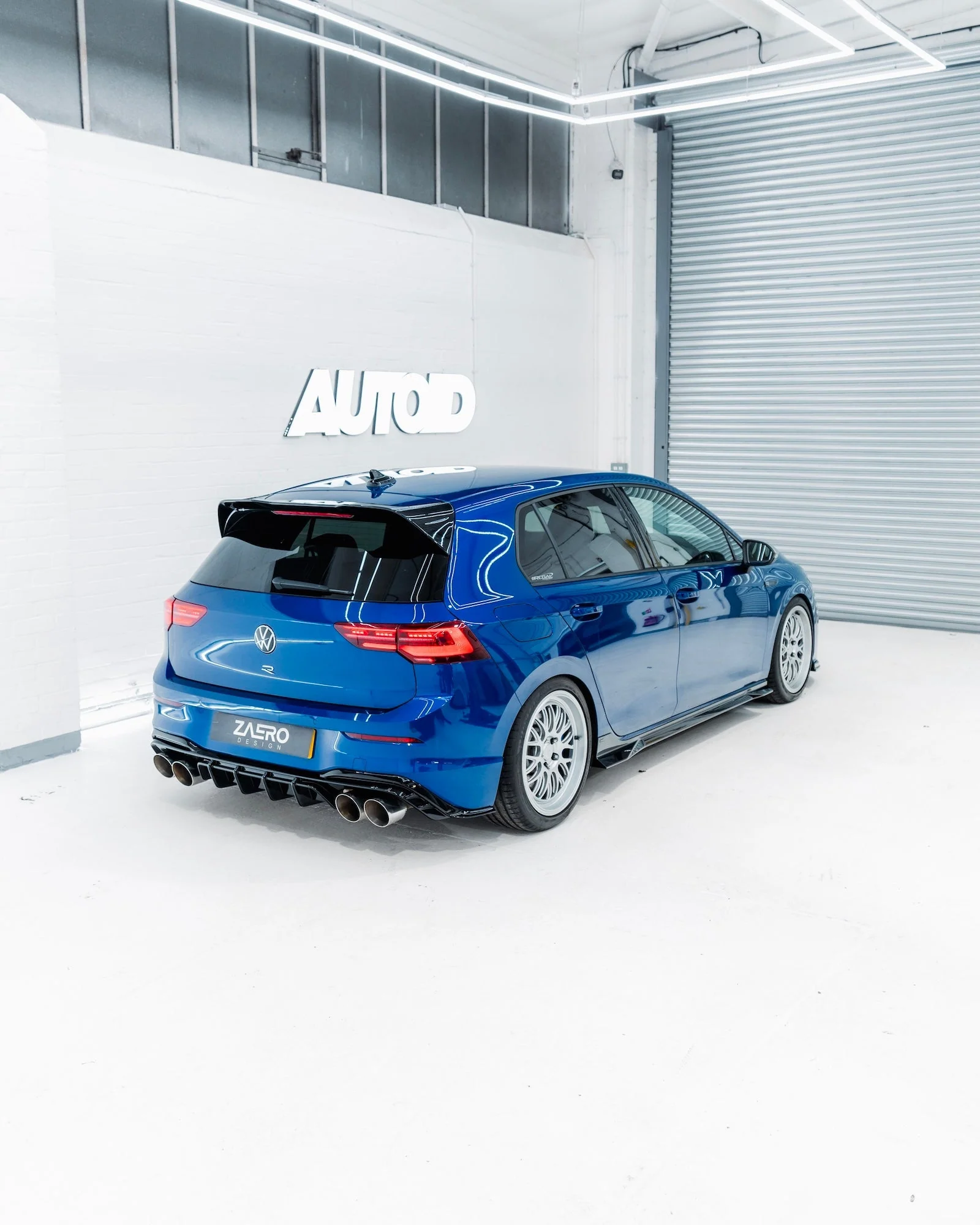 VW Golf R Mk8 & Mk8.5 EVO-1 Gloss Black Rear Diffuser by ZAERO (2020+) - Image 5