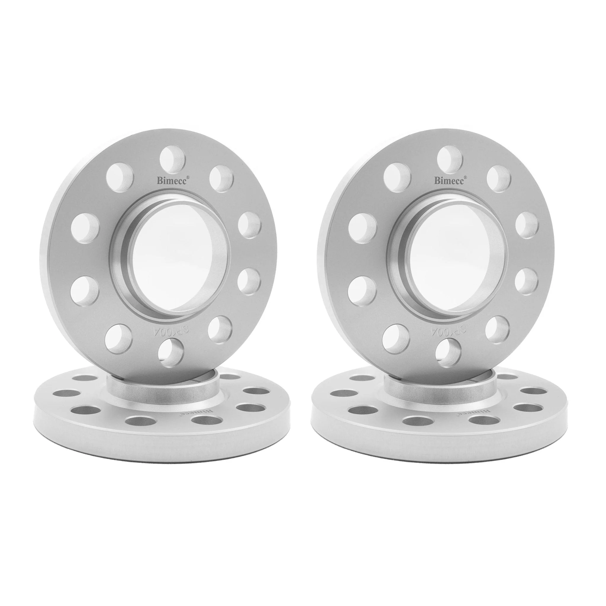 VW Scirocco, Golf, GTI & R Mk7/7.5 & Mk8 Silver Wheel Spacers Kit 5x112 by Bimecc (2013+) - Image 3